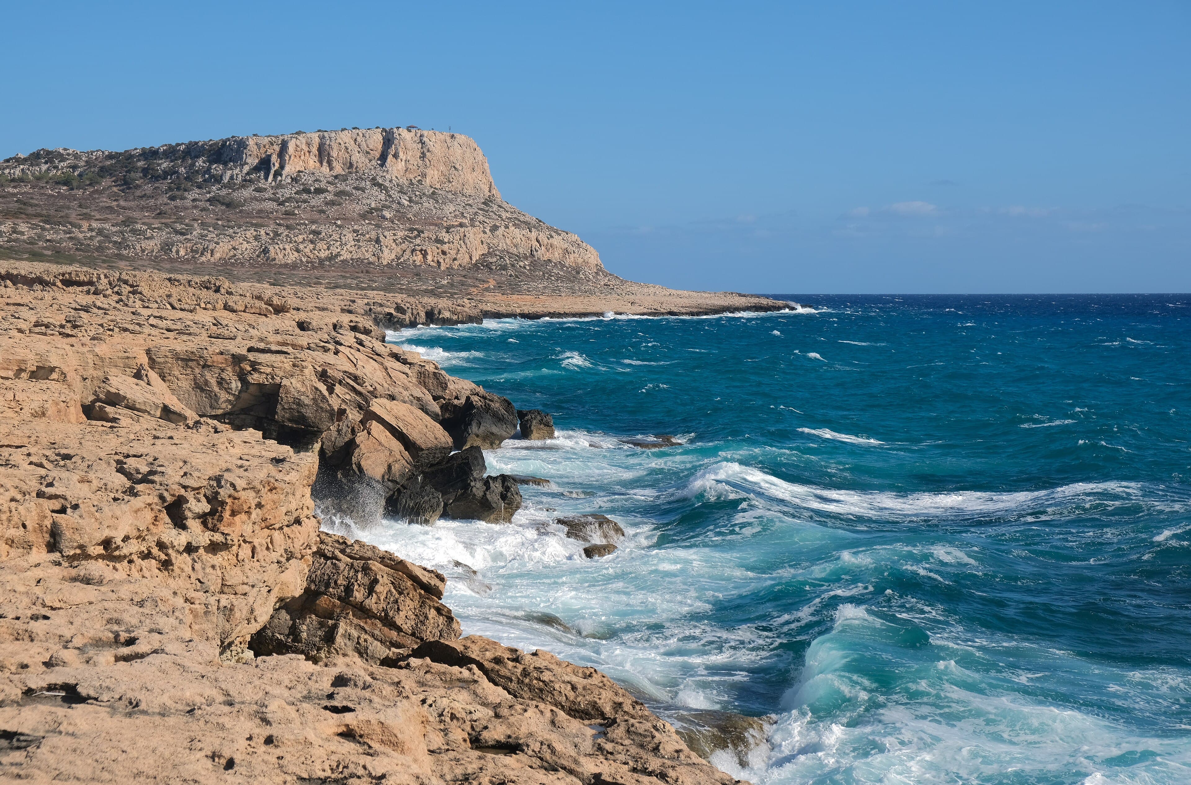 Rocky Mediterranean coast at Cape Greco