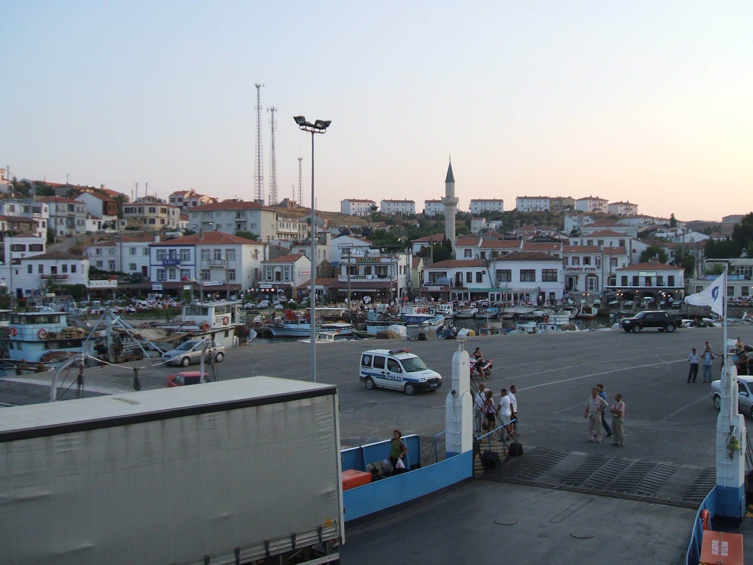 Bozcaada's harbour and island town