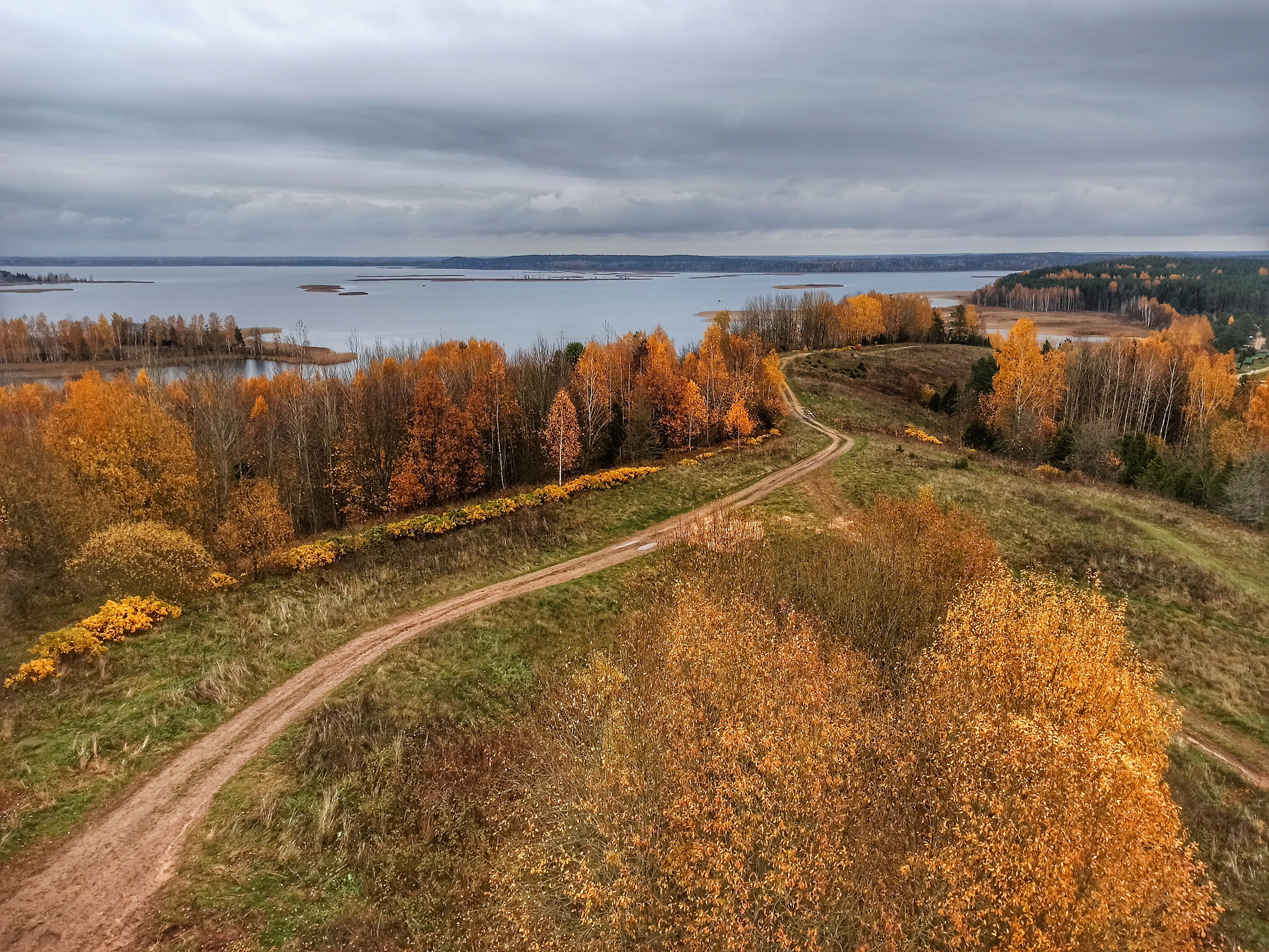 Panorama of the Braslaw Lakes from Mayak Hill