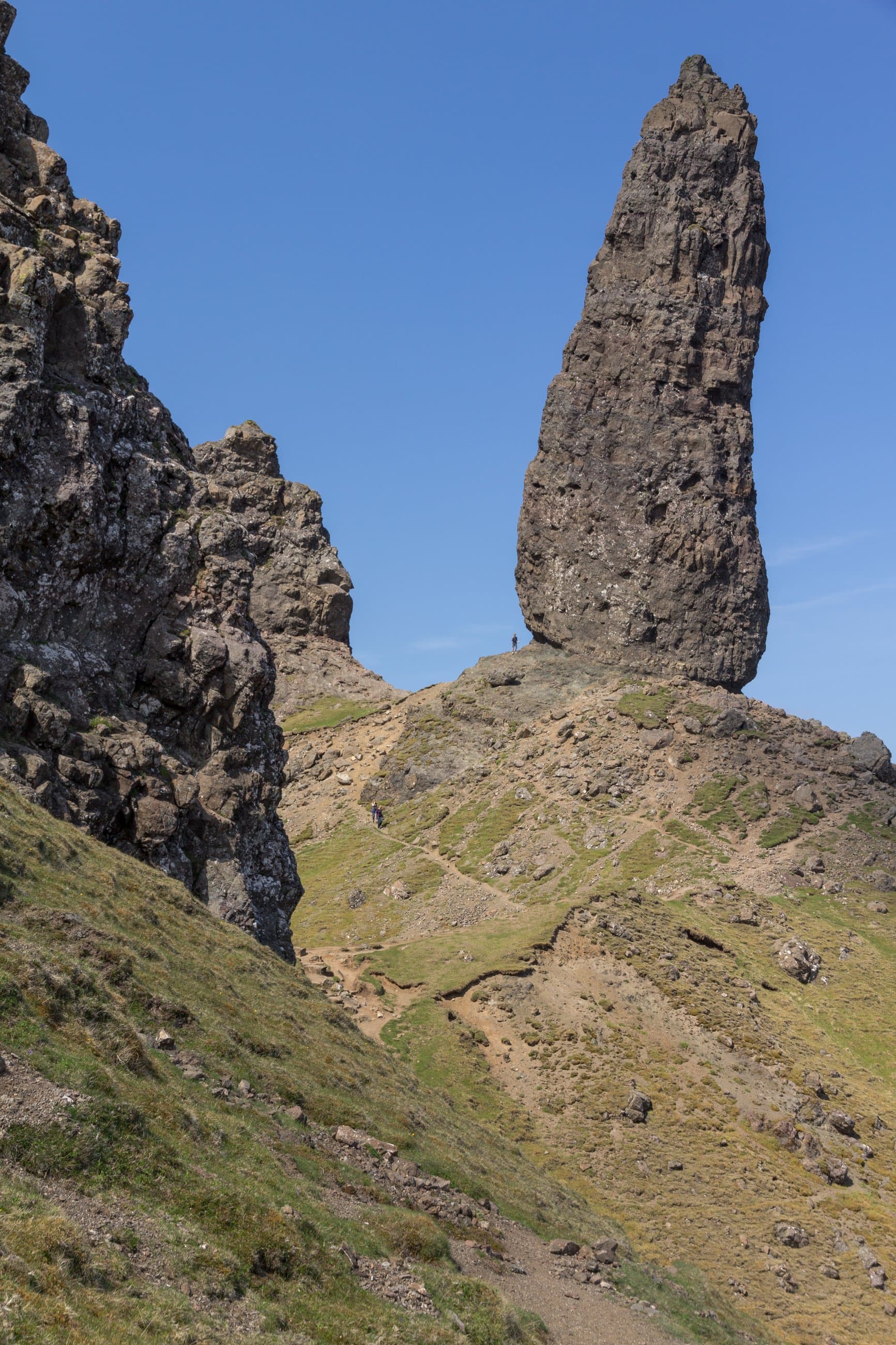 The Old Man of Storr rising above Skye's coastal landscape