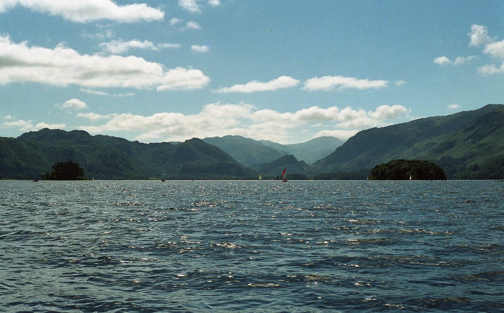 Derwentwater and fell walking trails in the Lake District