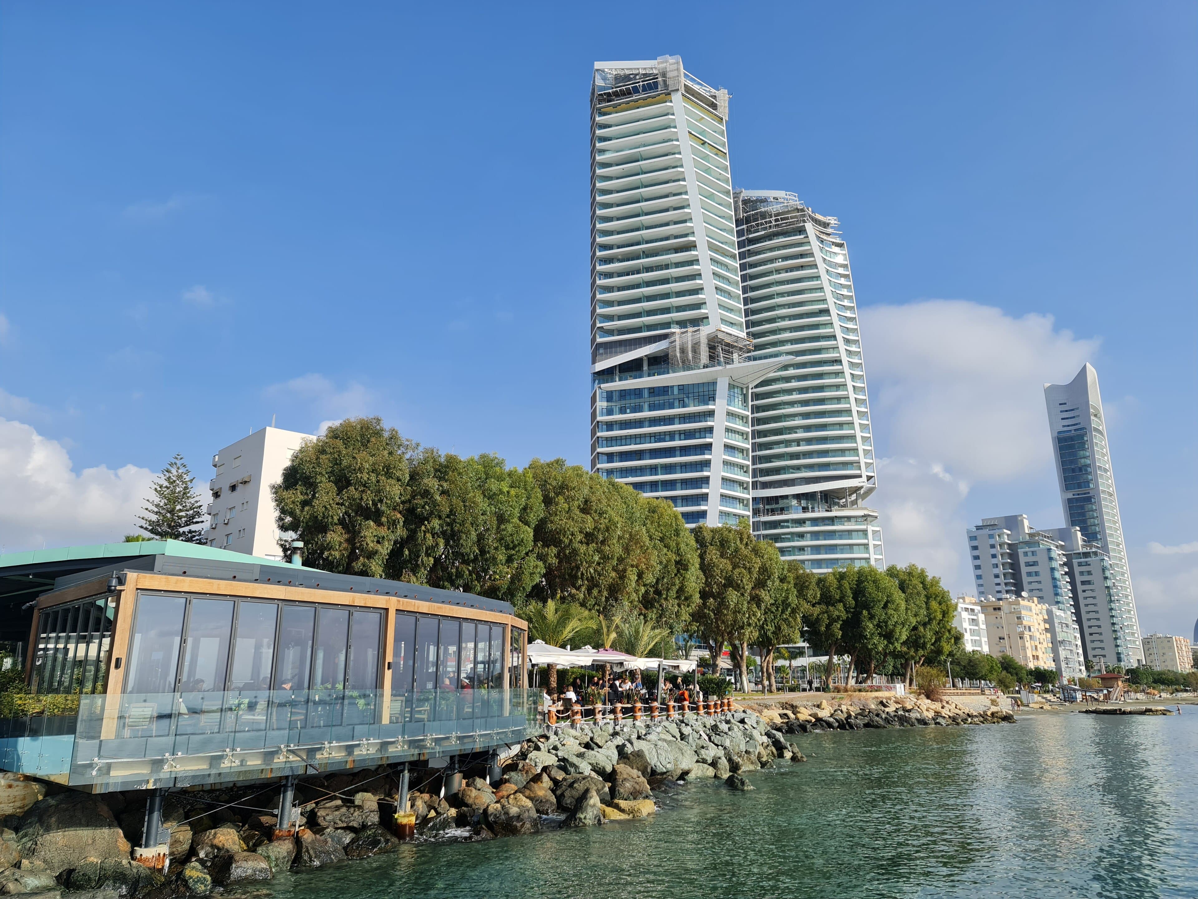 Limassol's seafront skyline and waterfront