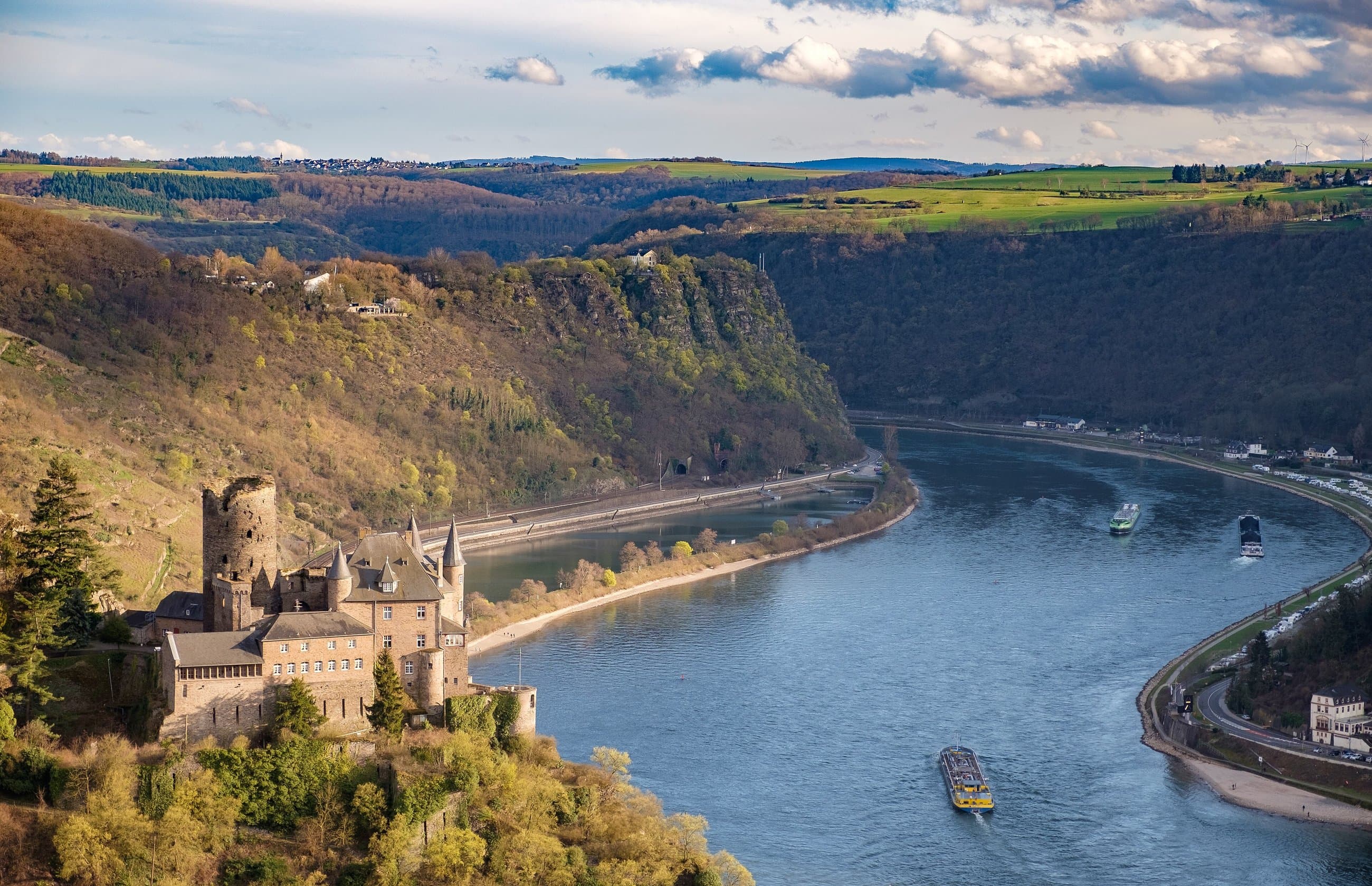 Bacharach and castles above the Rhine valley