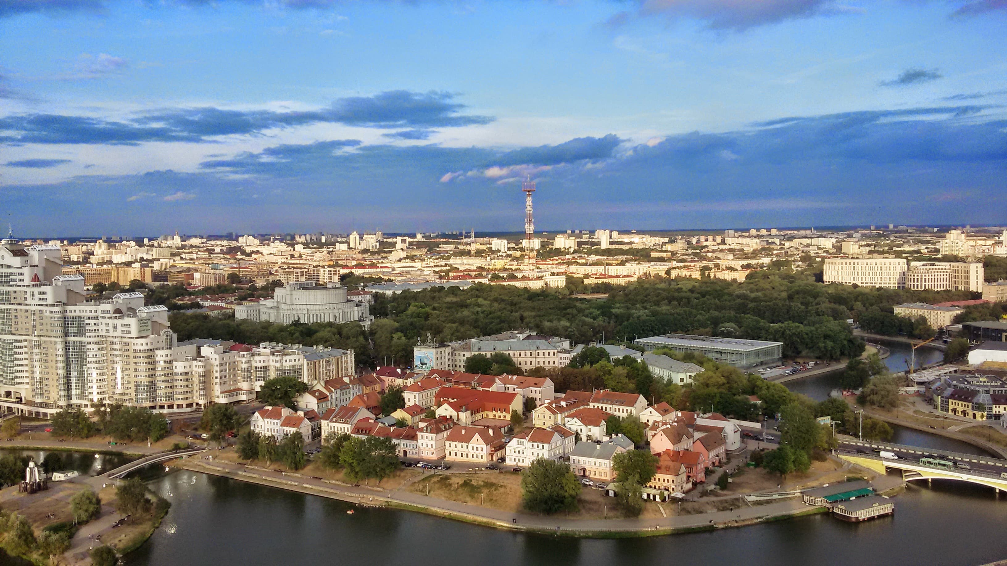 Trinity Suburb and the Svislach River in Minsk