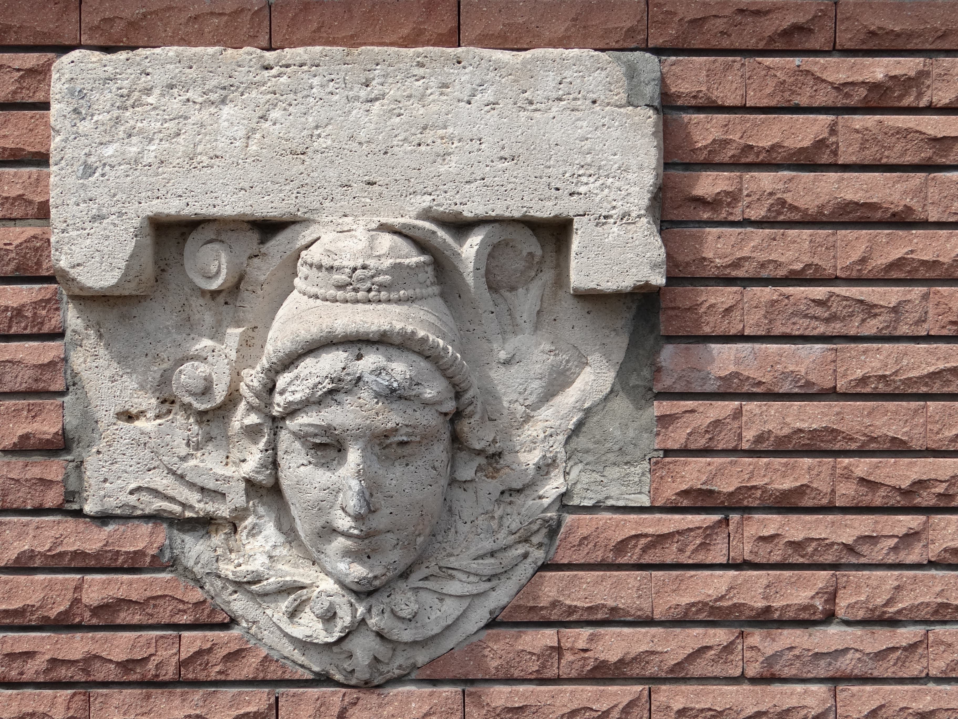 Frieze and bastion of Palanok Castle in Mukachevo
