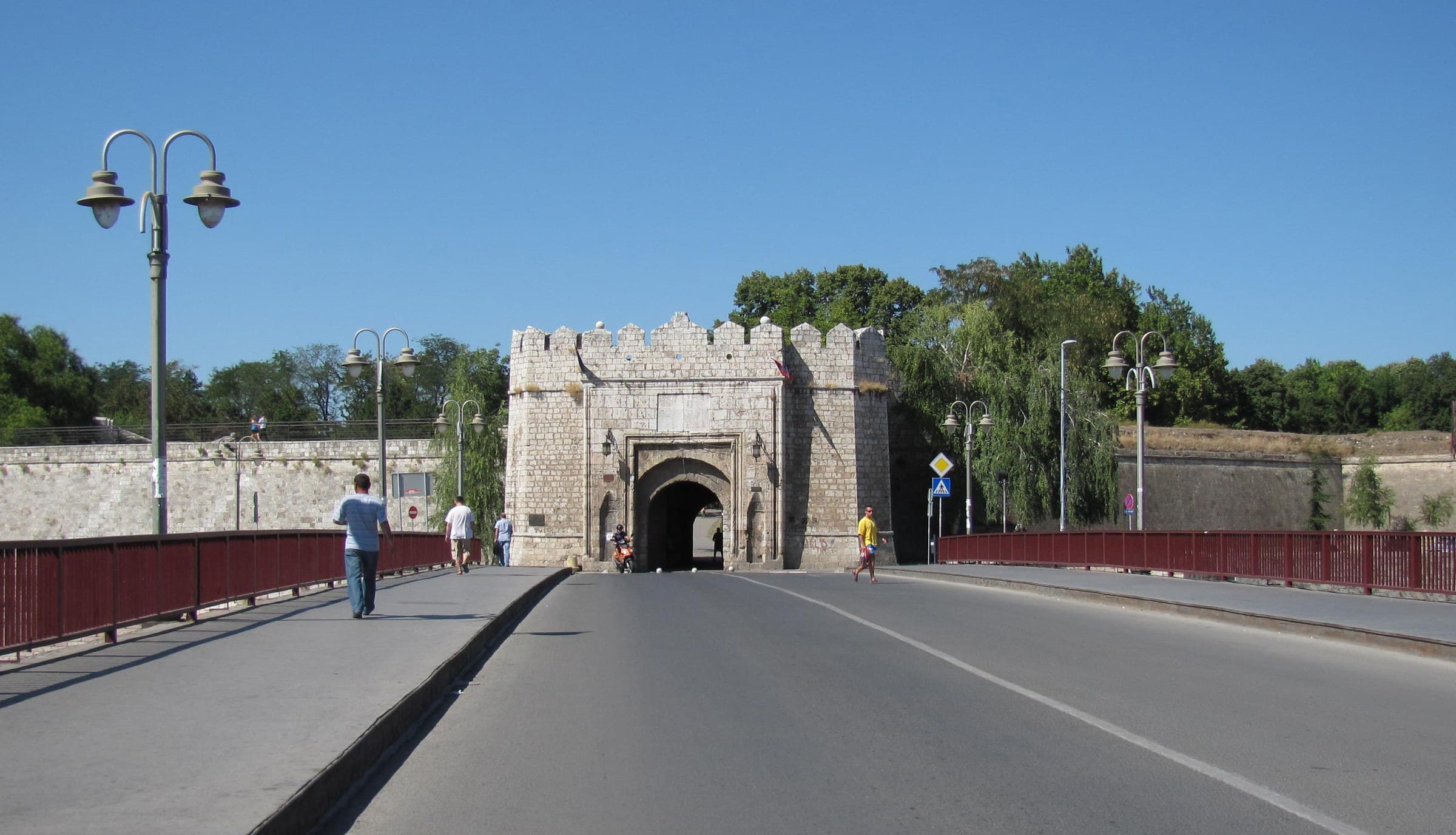 The monumental stone Istanbul Gate entrance to the 18th-century Ottoman fortress in Niš