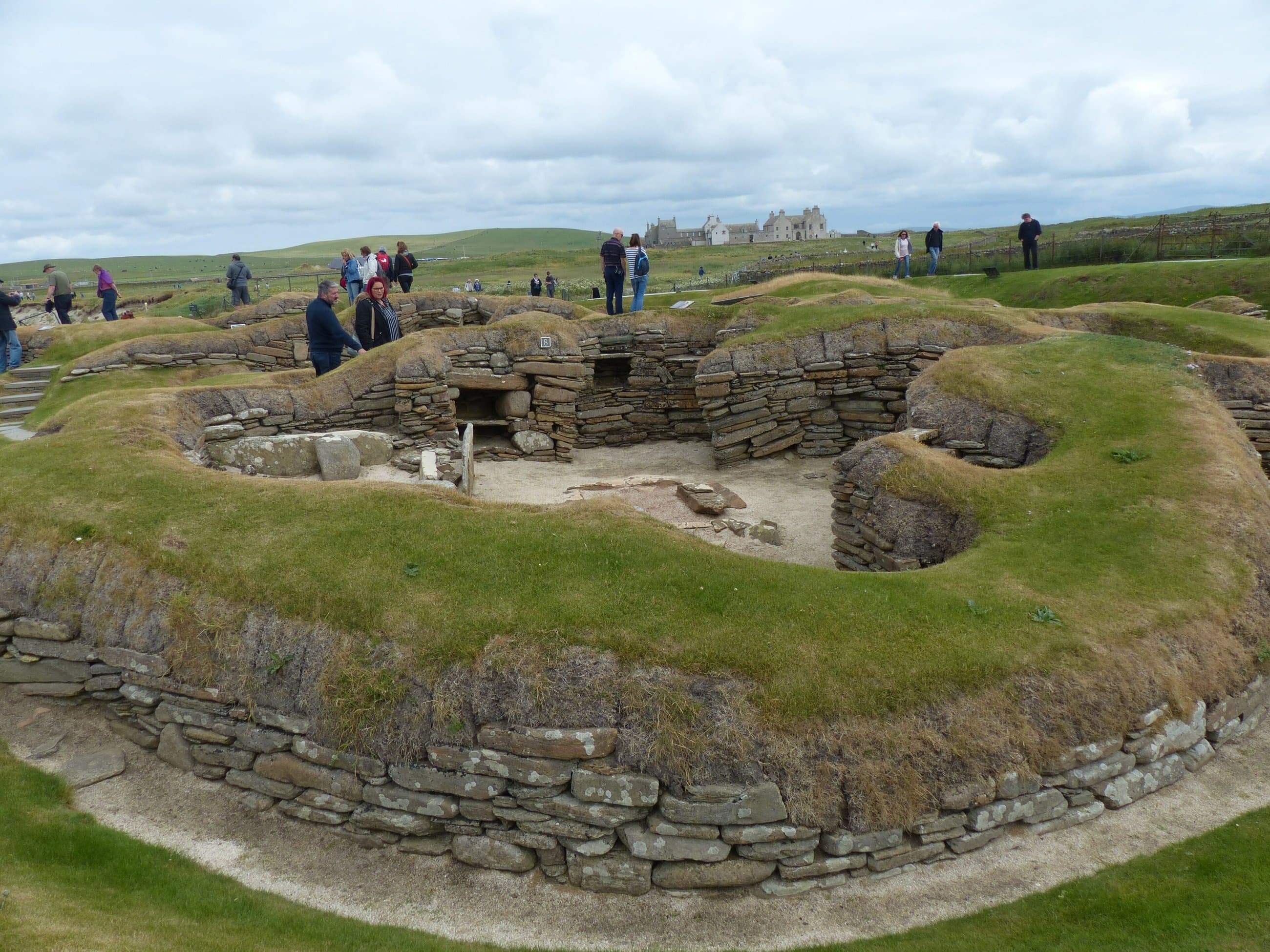 Neolithic stone dwellings at Skara Brae in Orkney