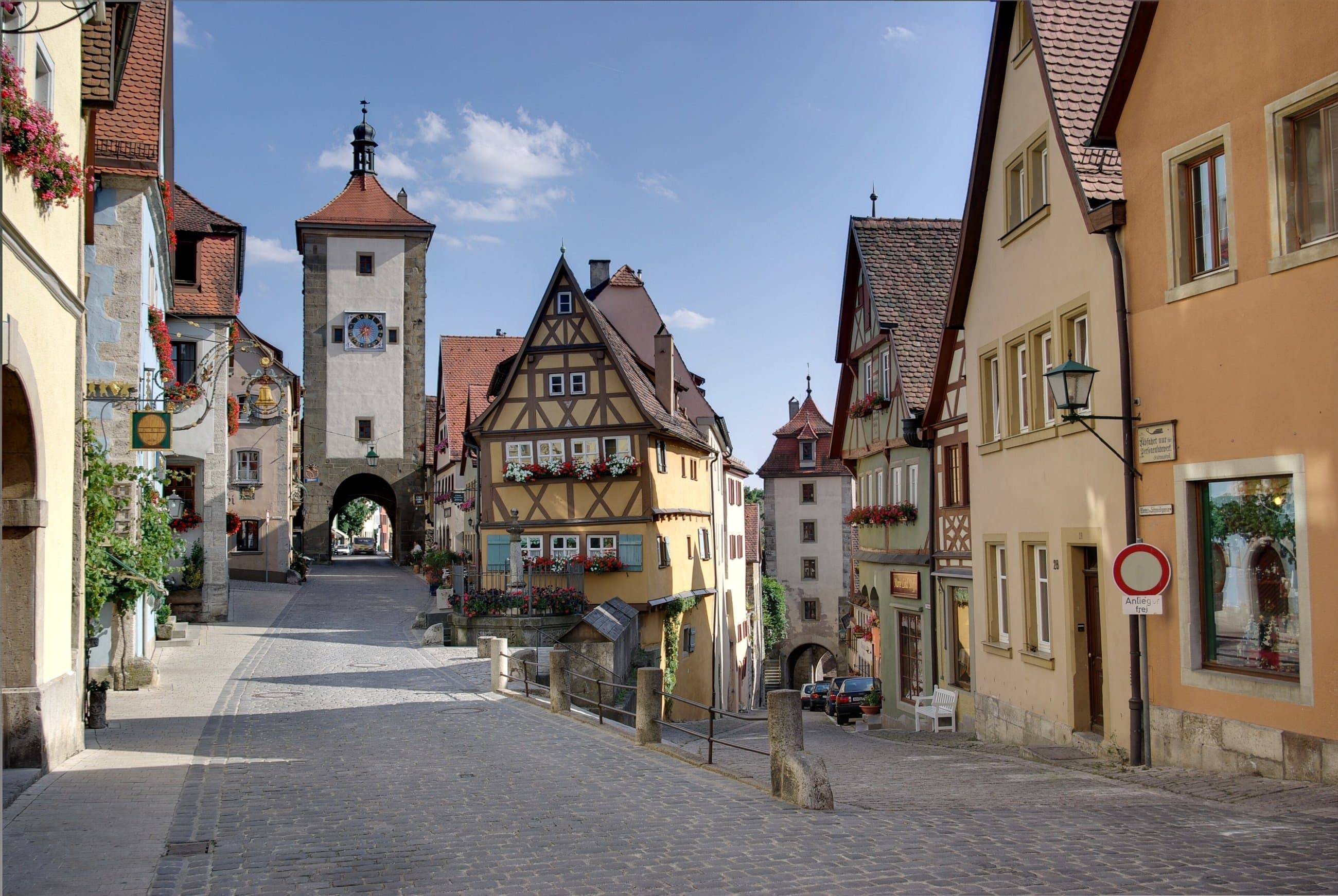 Rothenburg's timber-framed streets and city walls