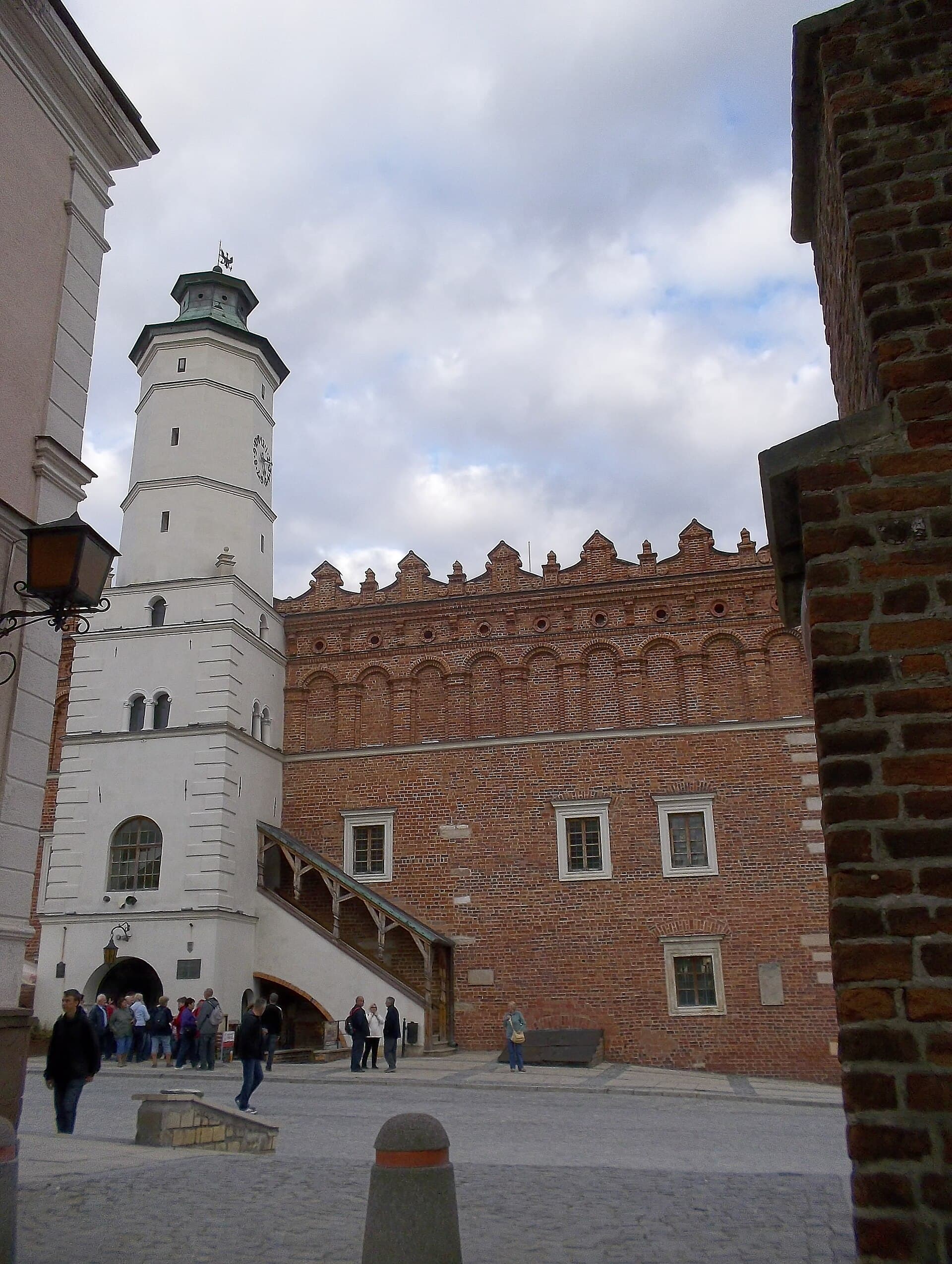 The Renaissance Town Hall on the sloping market square of Sandomierz