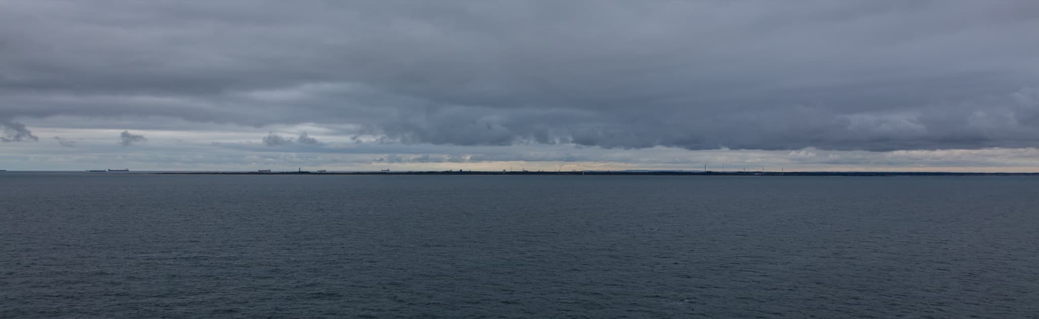 The spit of Grenen where waves of the Kattegat and Skagerrak meet at Skagen