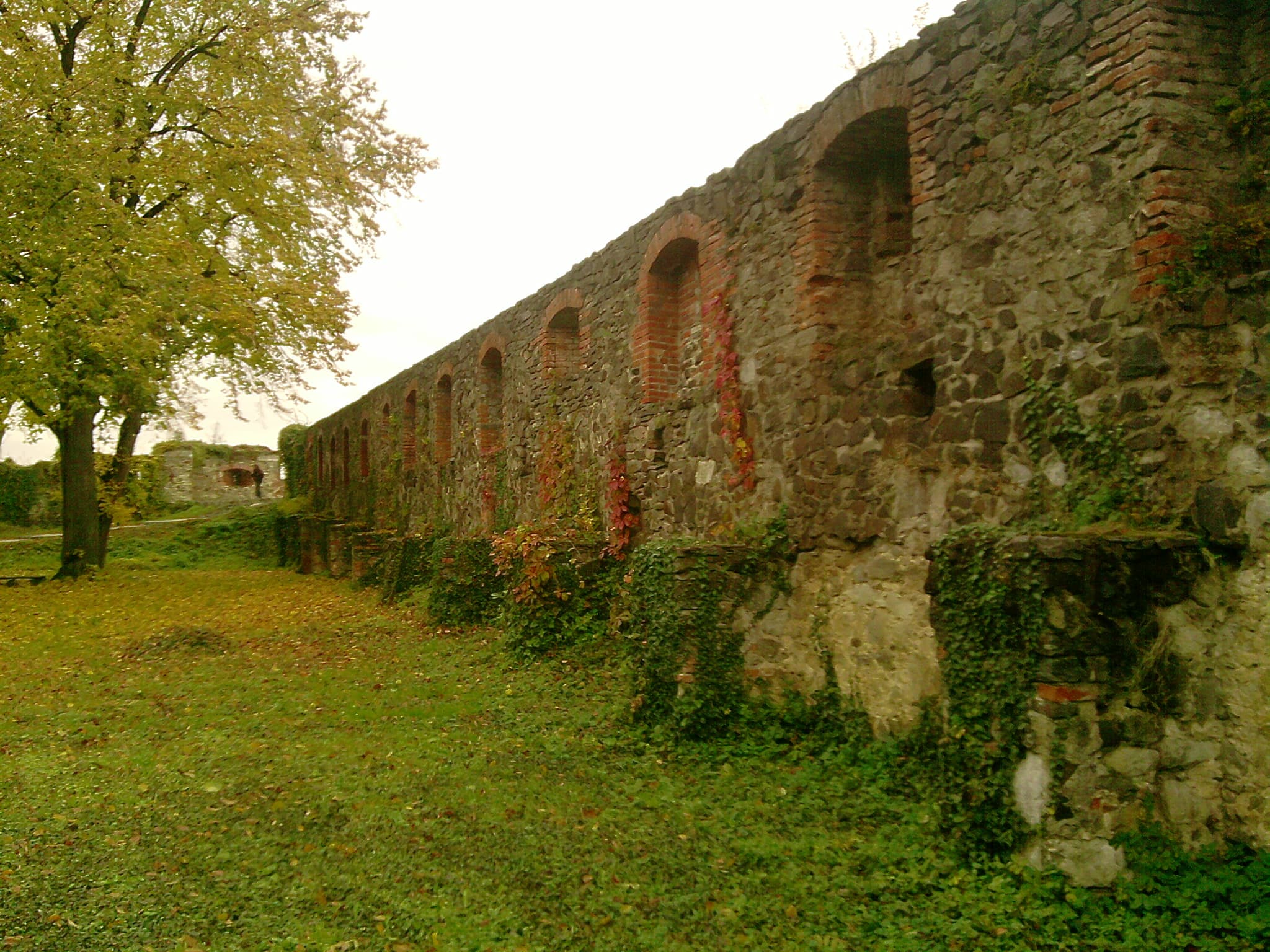 Courtyard and walls of Uzhhorod Castle