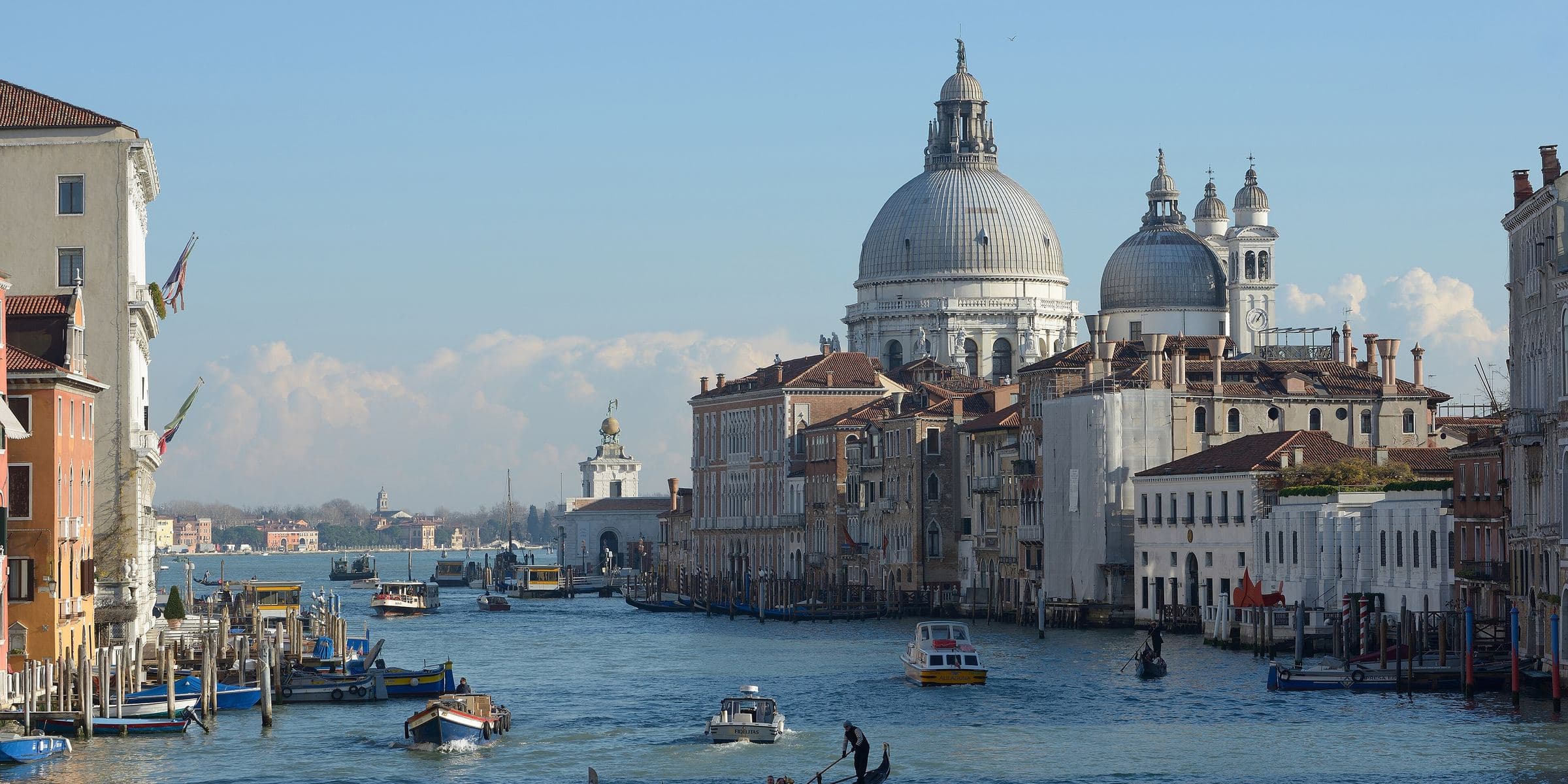 The Grand Canal and Santa Maria della Salute in Venice