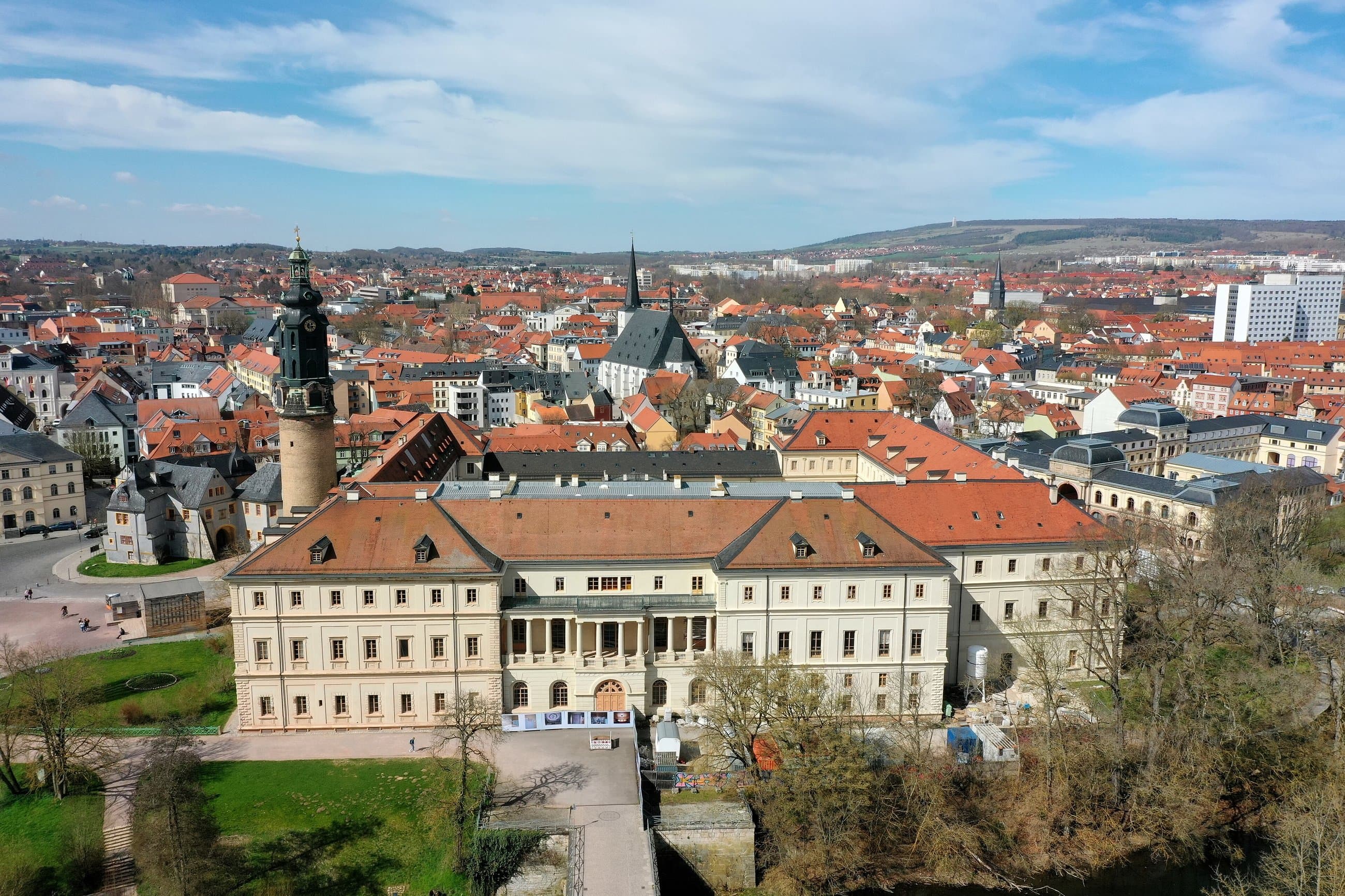 Weimar's historic palace and old town