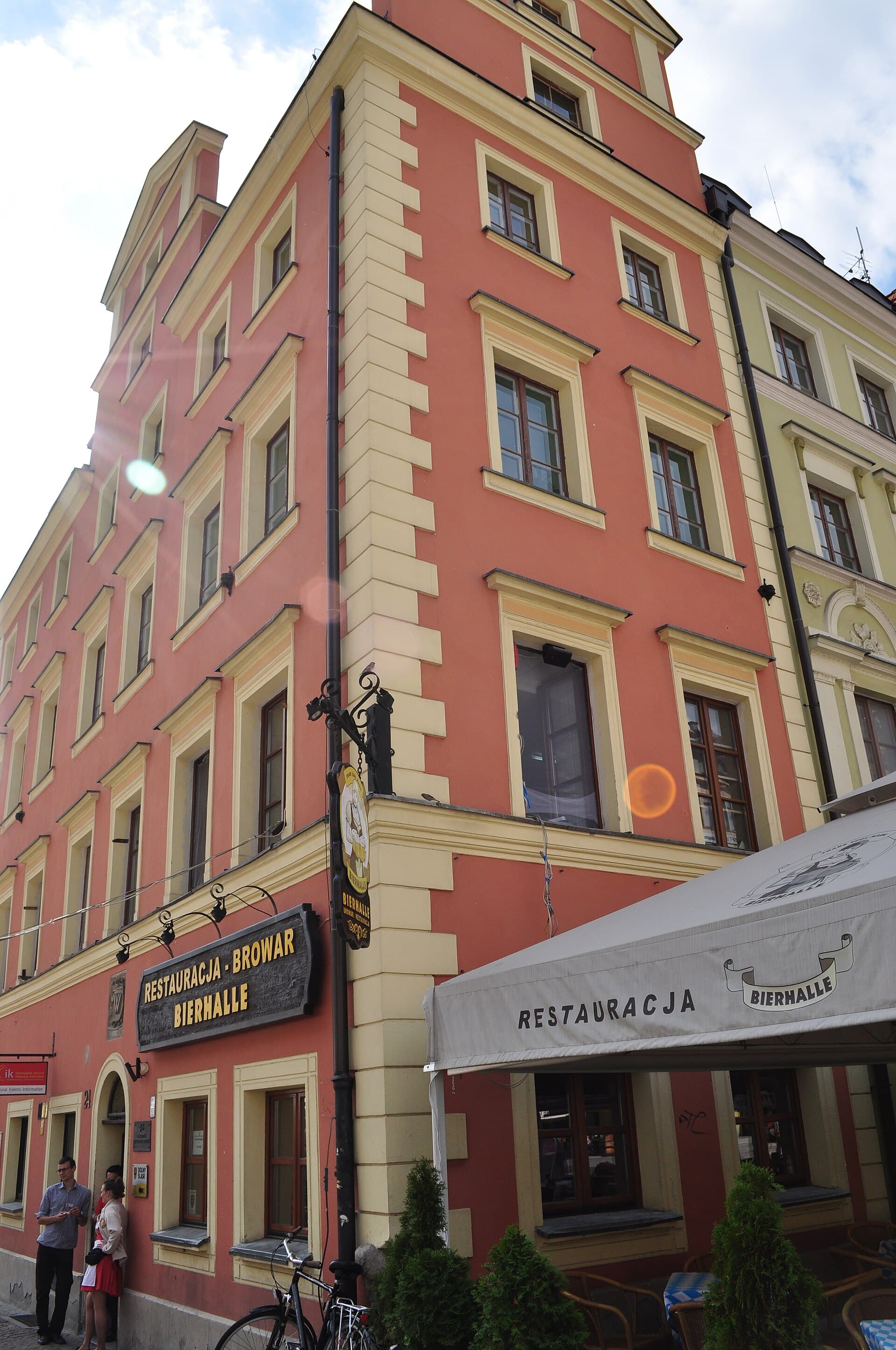 Gothic Town Hall and colourful merchant houses on Wrocław's Market Square