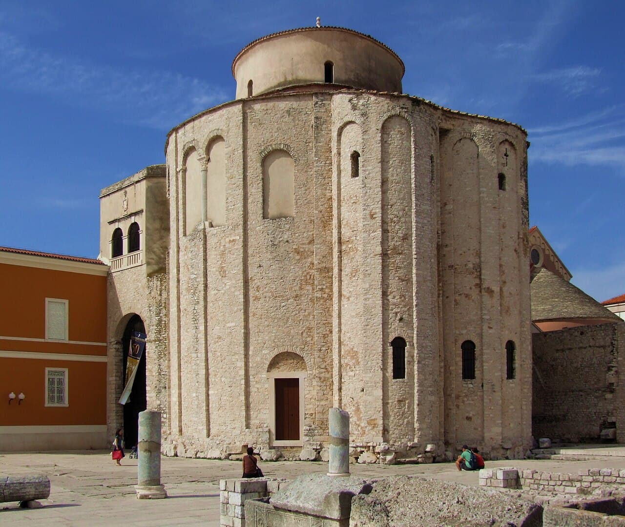 The 9th-century circular Church of St. Donatus and the Roman Forum in historic Zadar
