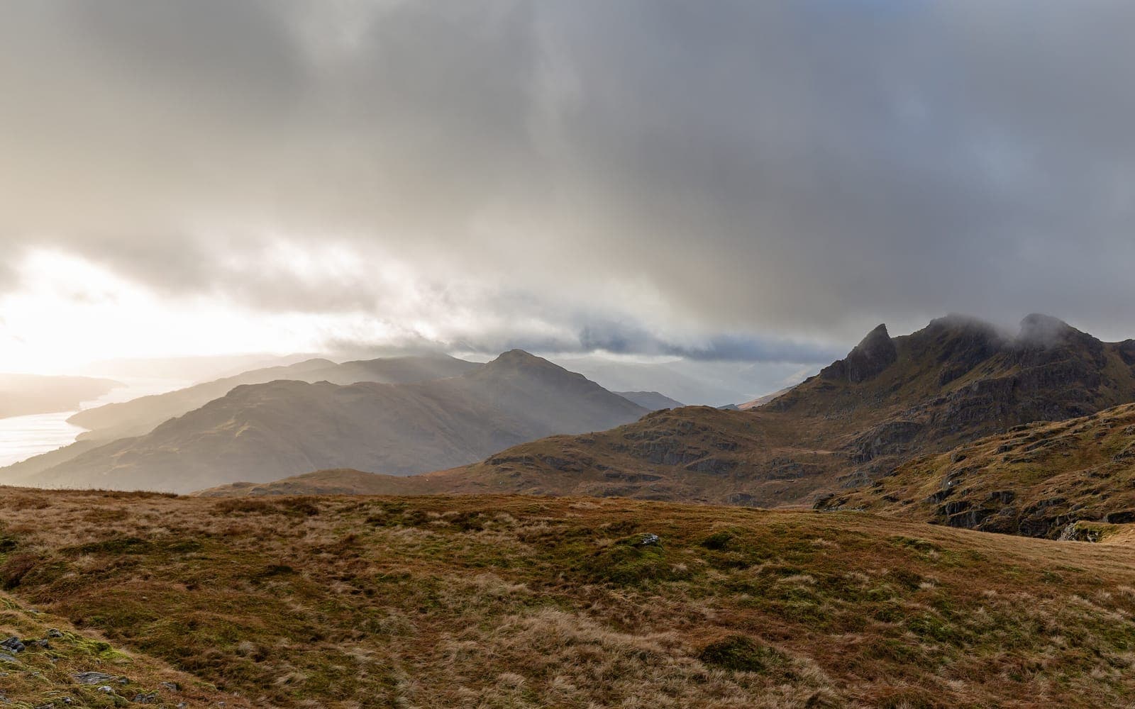 Ben Lomond across Loch Lomond, seen from the Arrochar Alps